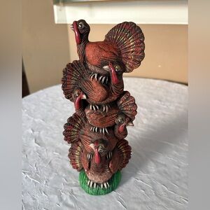 Thanksgiving Turkey Totem Pole